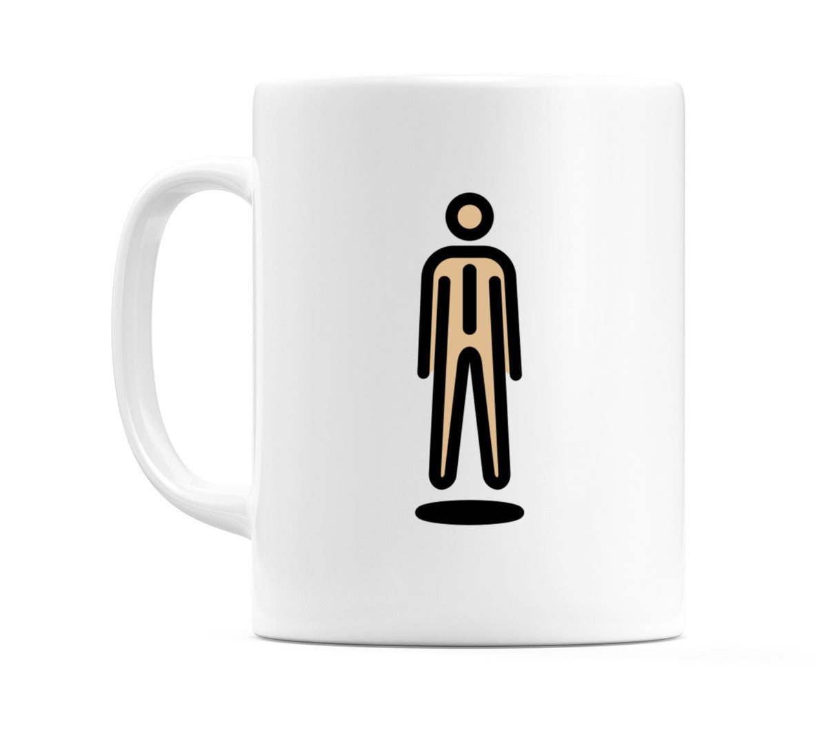 Male In Suit Levitating: Medium-Light Skin Tone Emoji Mug