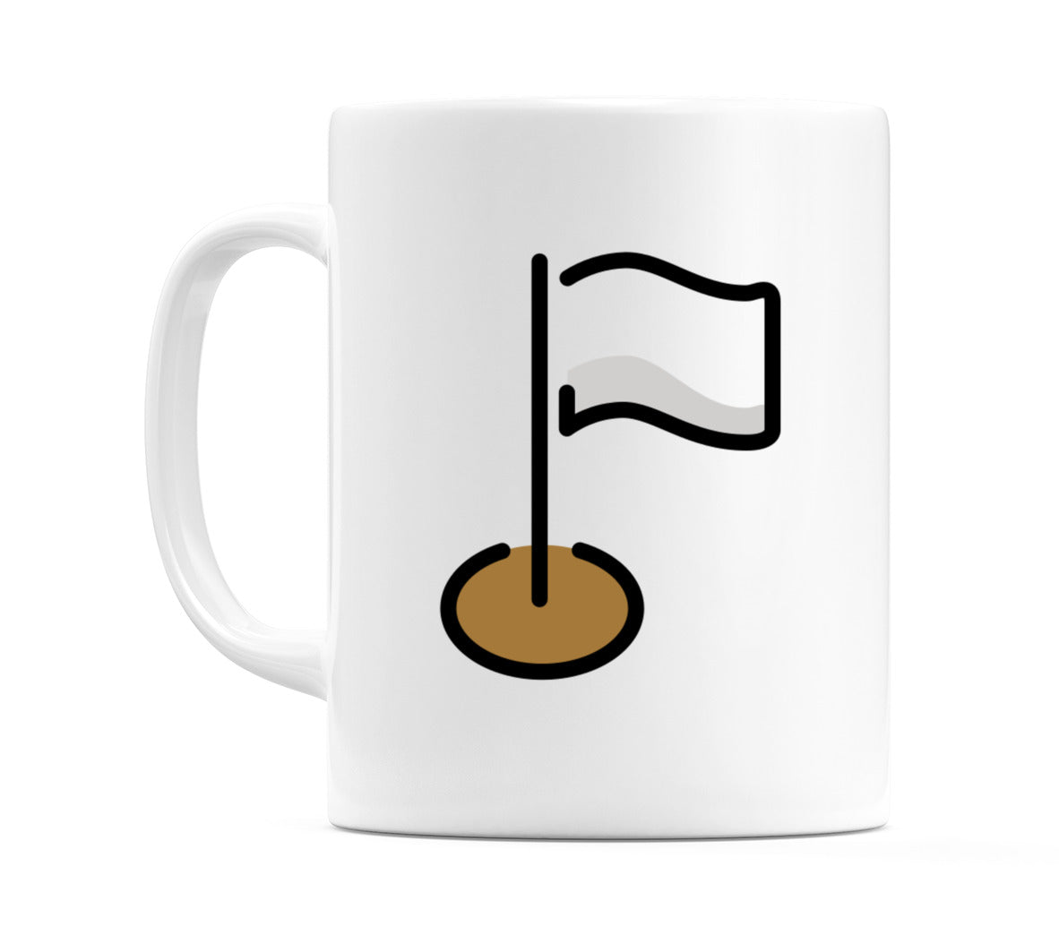 Flagged Point Emoji Mug