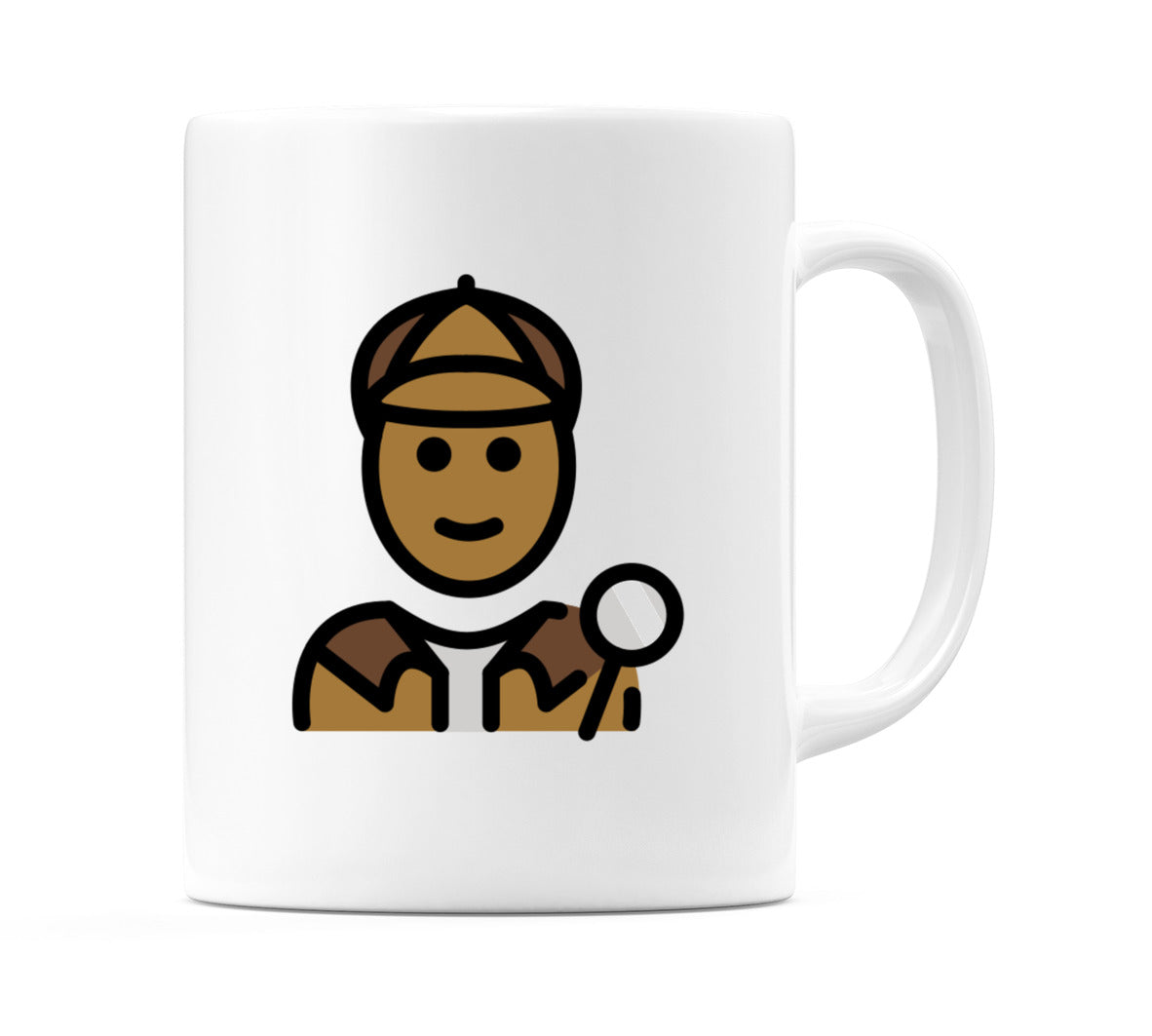 Detective: Medium-Dark Skin Tone Emoji Mug