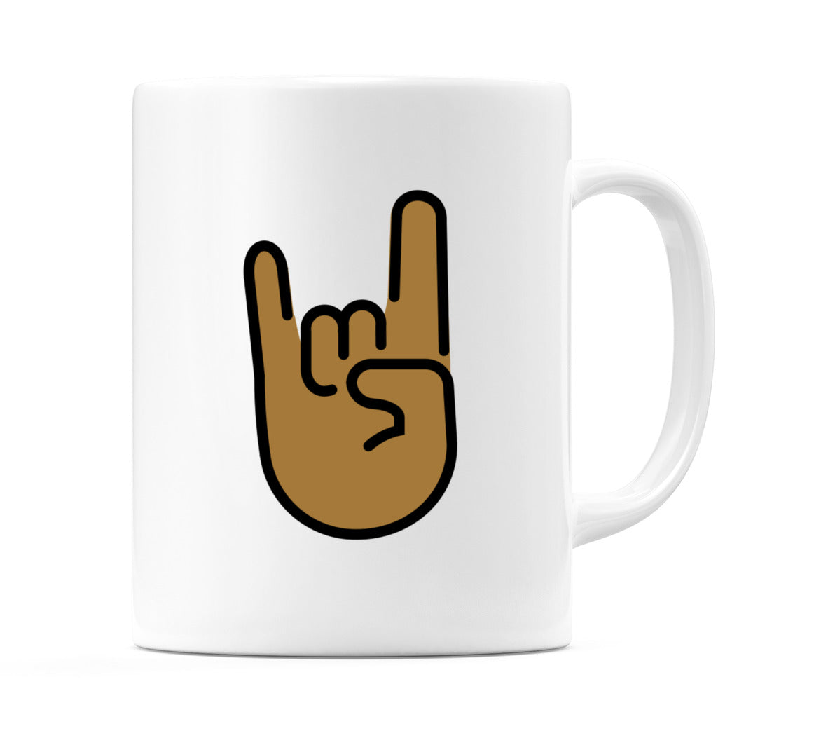 Sign Of The Horns: Medium-Dark Skin Tone Emoji Mug