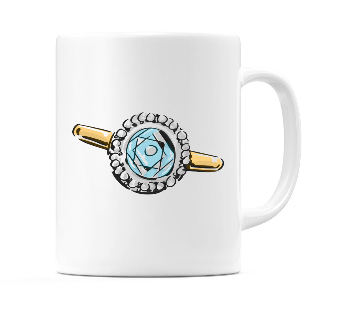Wedding Ring Top Down Mug