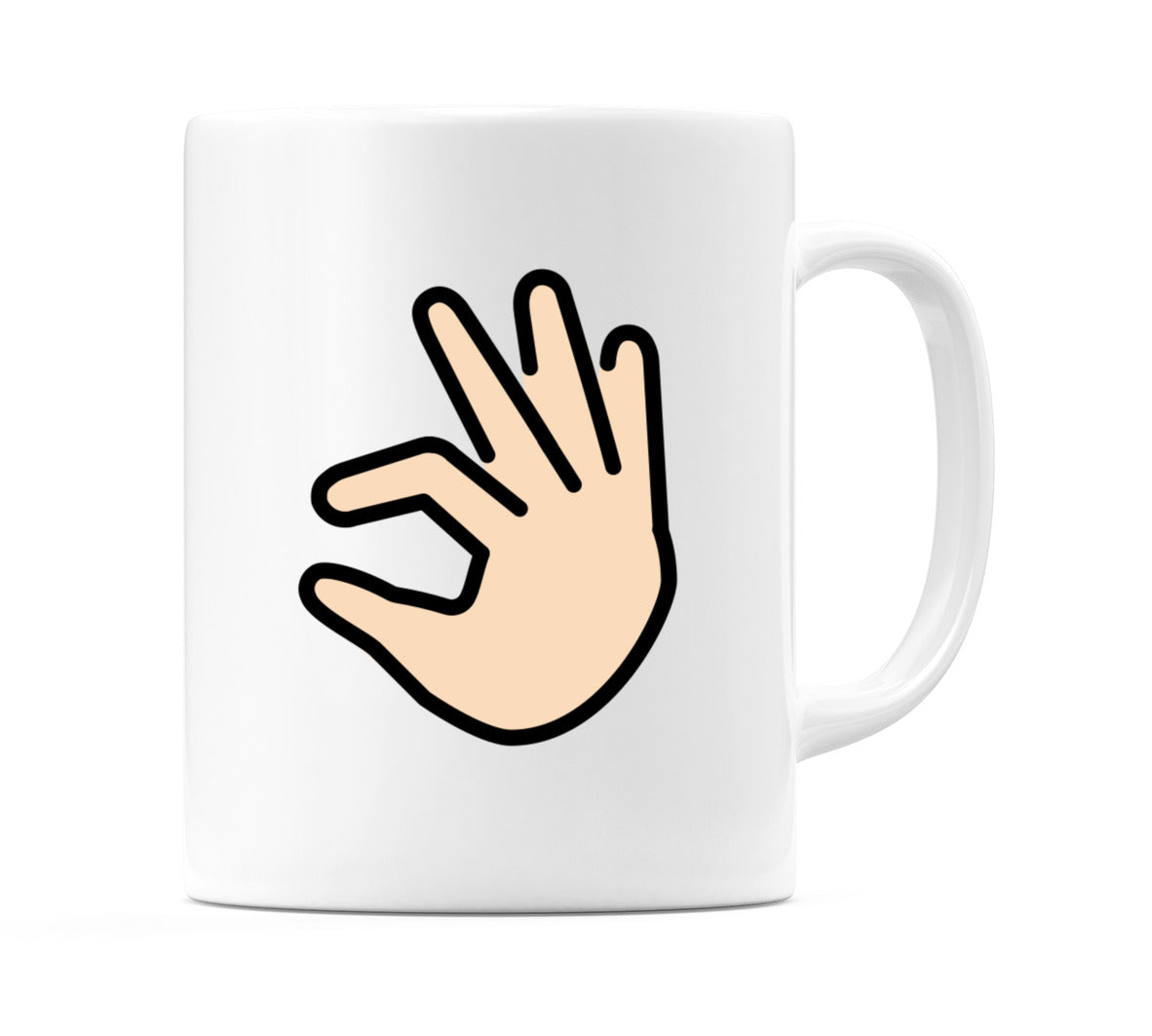 Pinching Hand: Light Skin Tone Emoji Mug