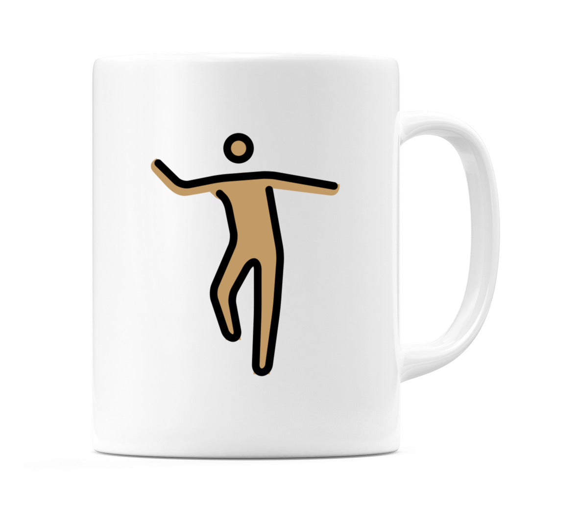 Male Dancing: Medium Skin Tone Emoji Mug
