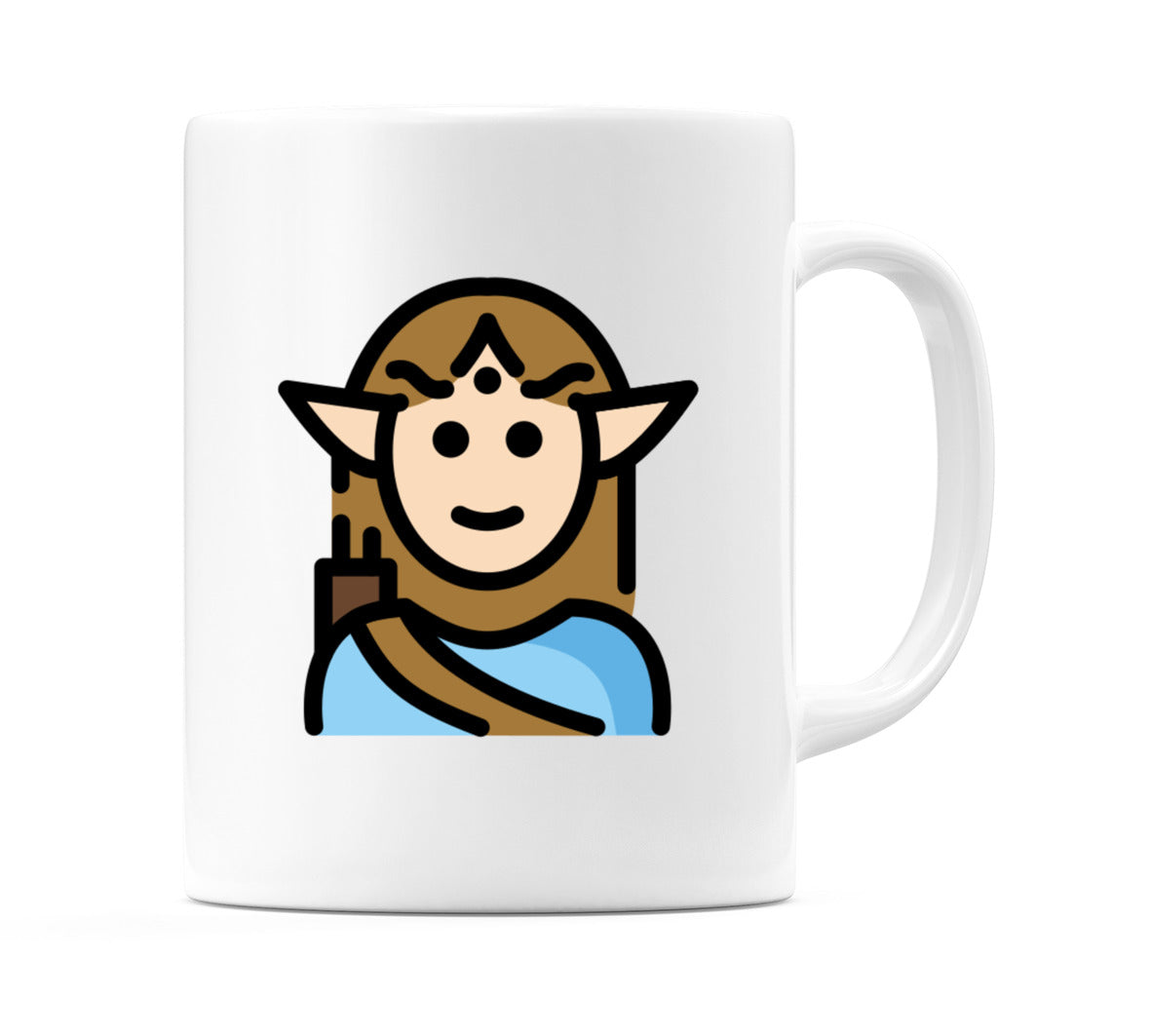 Male Elf: Light Skin Tone Emoji Mug