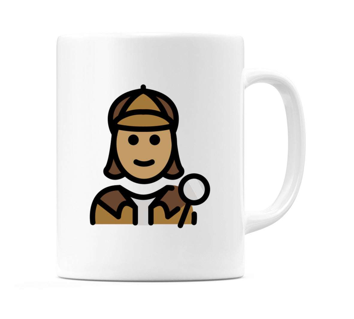 Female Detective: Medium Skin Tone Emoji Mug
