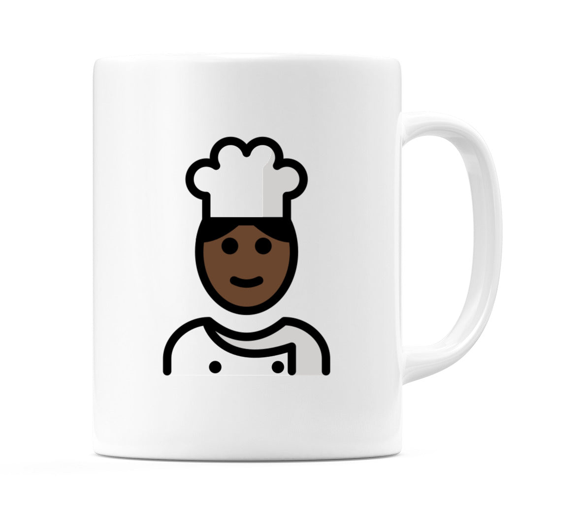 Male Cook: Dark Skin Tone Emoji Mug