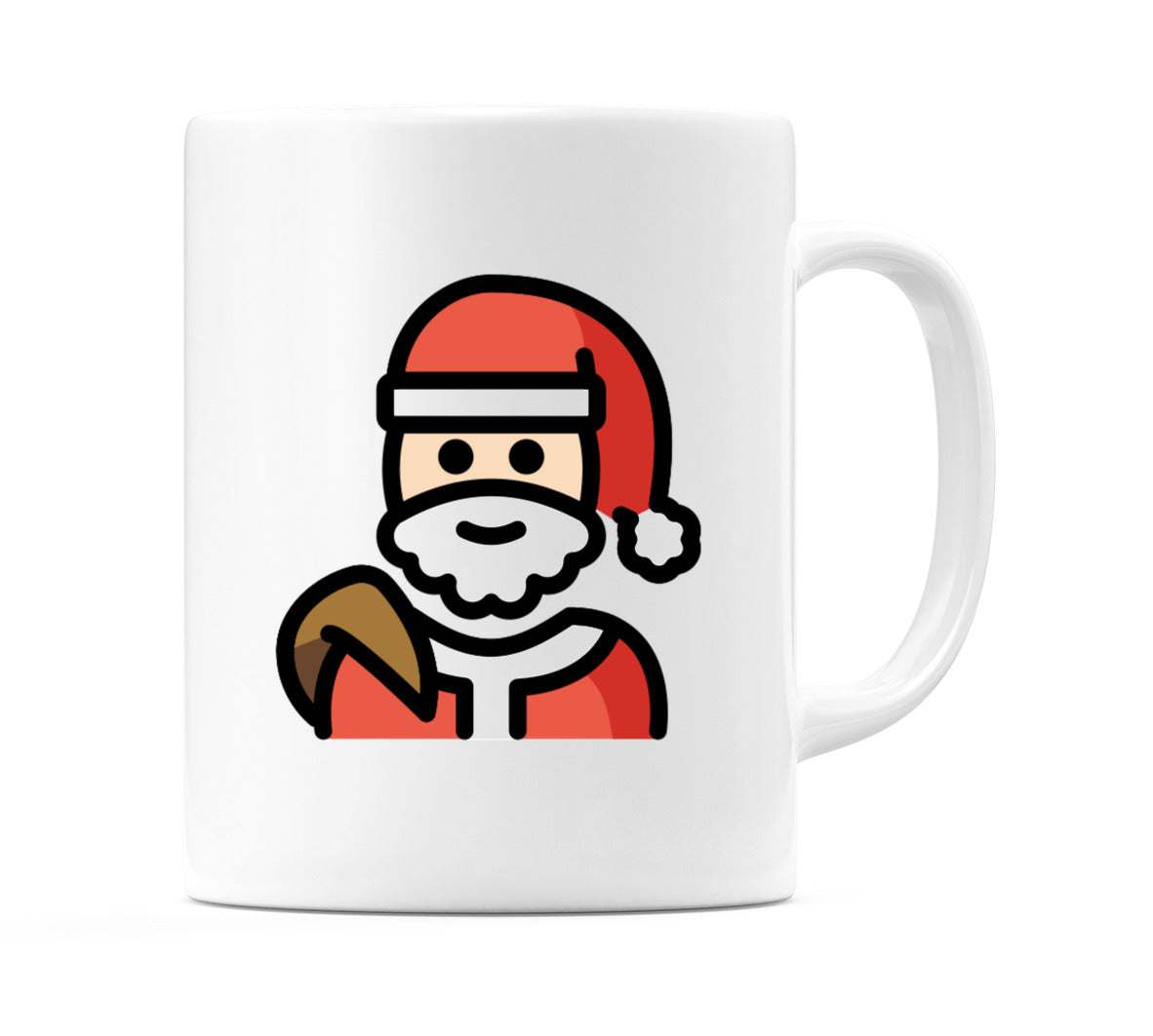 Santa Claus: Light Skin Tone Emoji Mug