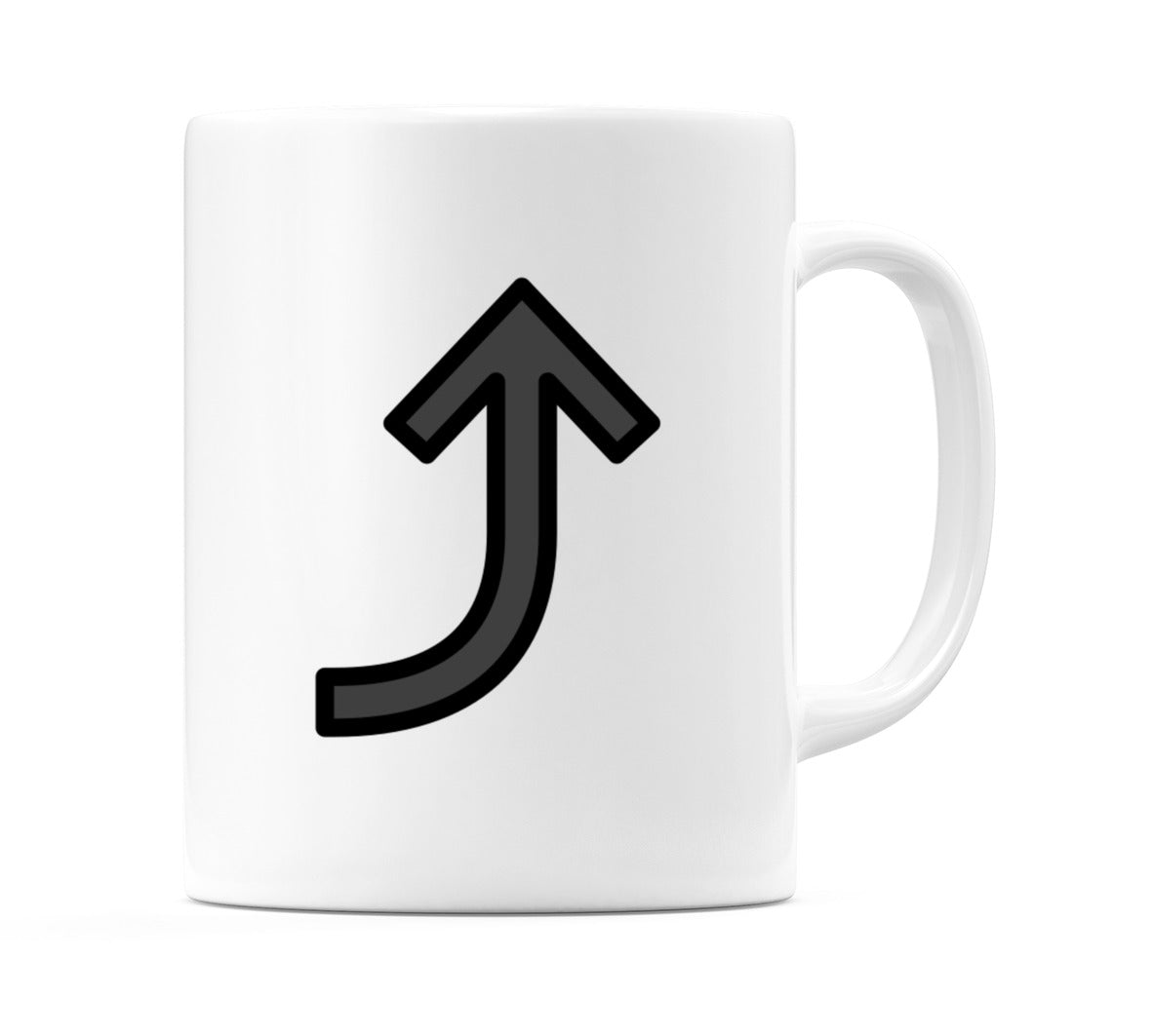 Right Arrow Curving Up Emoji Mug
