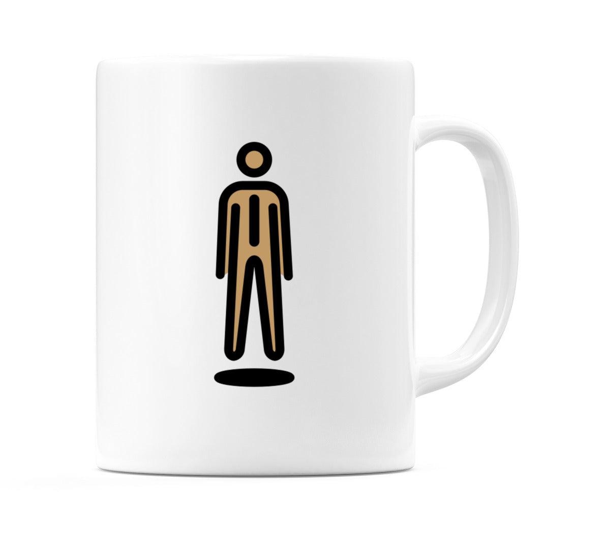 Male In Suit Levitating: Medium Skin Tone Emoji Mug