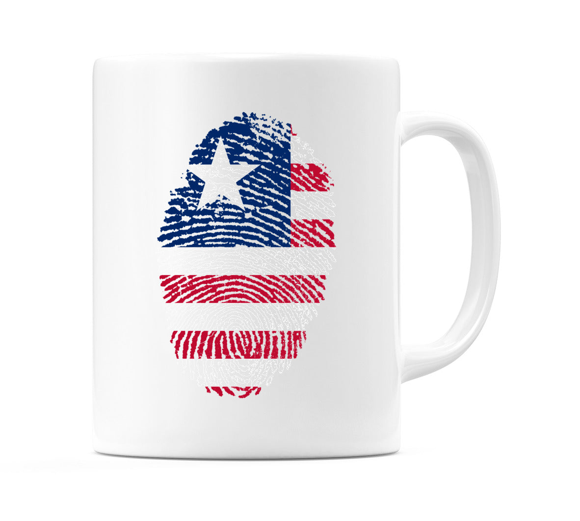 LIberia Finger Print Flag Mug