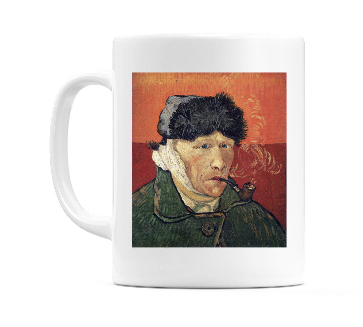 Self Portrait with Bandaged Ear and Pipe (1889) Mug