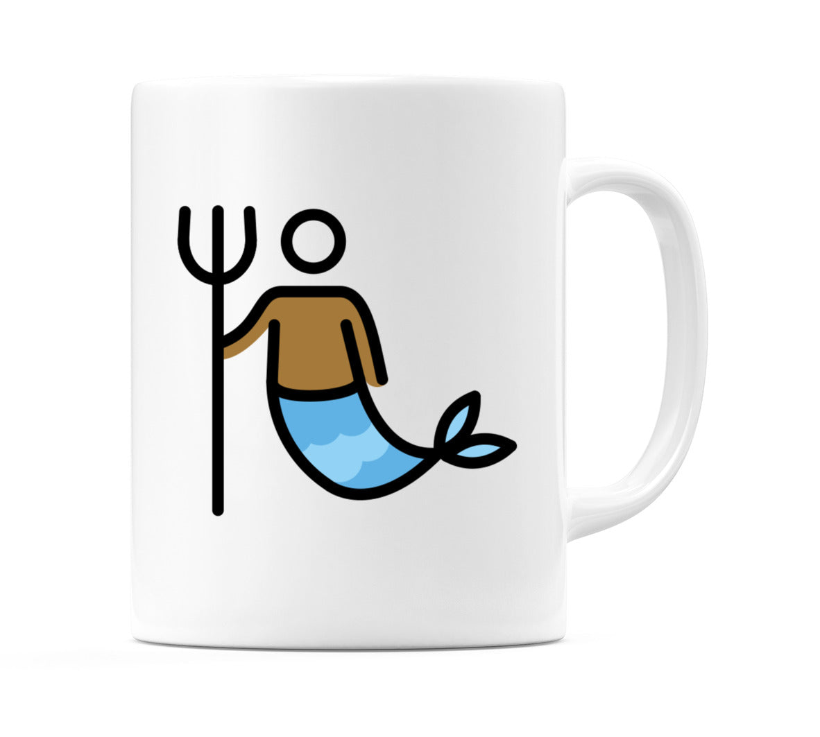 Merman: Medium-Dark Skin Tone Emoji Mug
