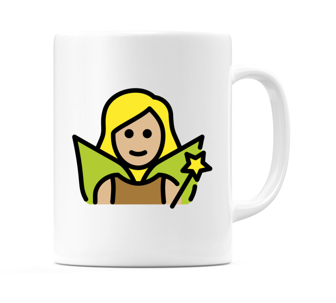Female Fairy: Medium-Light Skin Tone Emoji Mug