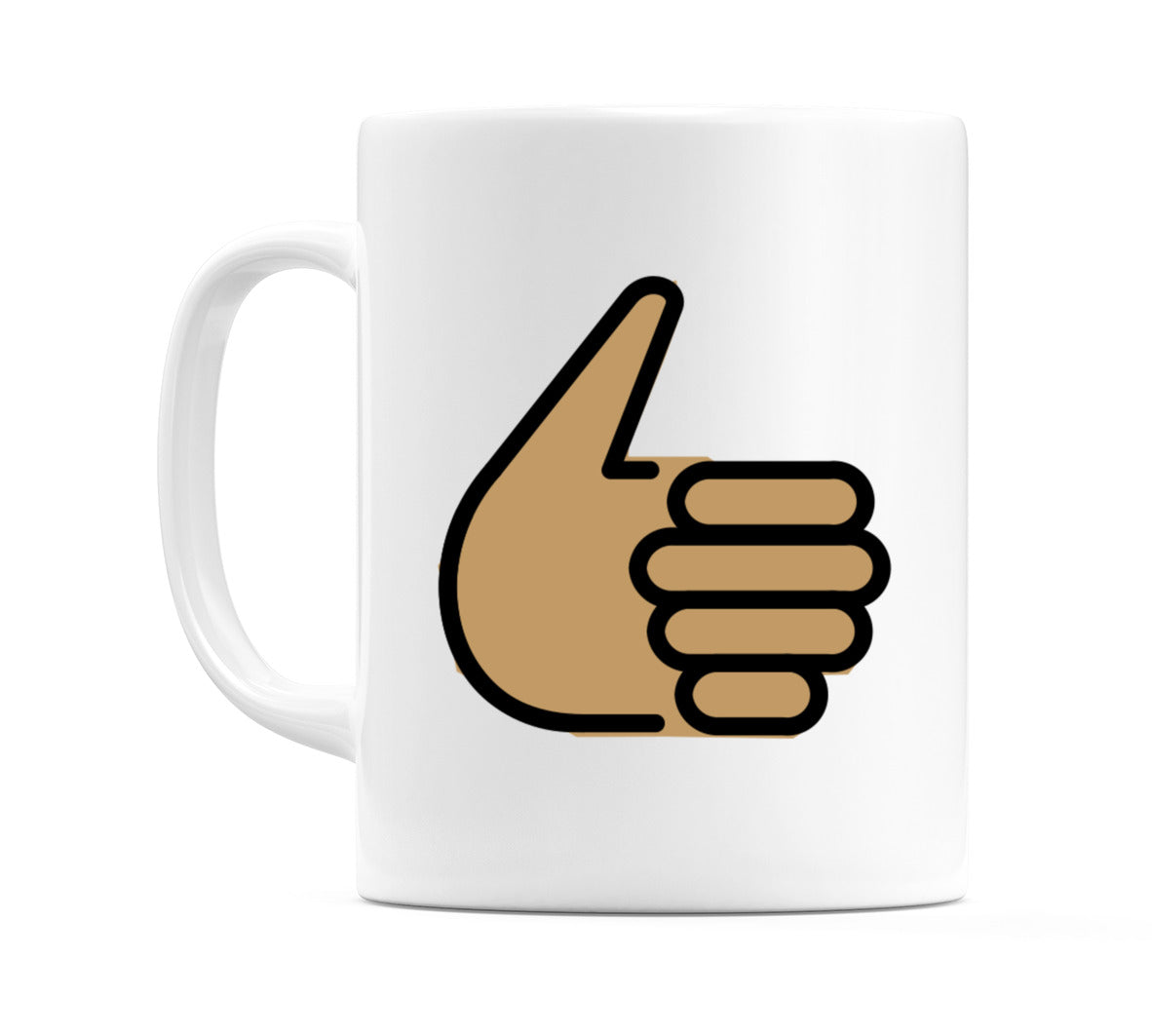 Thumbs Up: Medium Skin Tone Emoji Mug