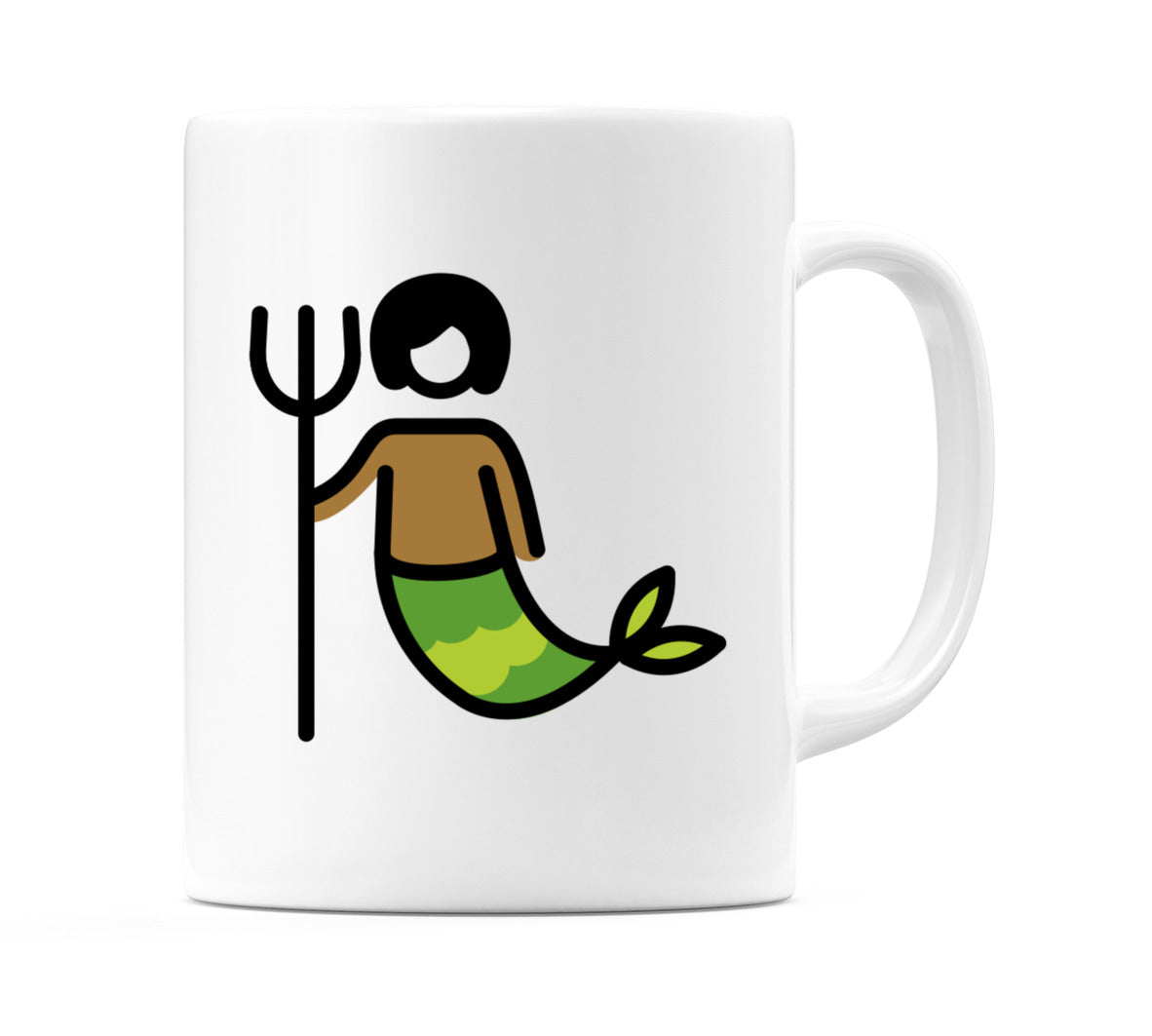 Merperson: Medium-Dark Skin Tone Emoji Mug