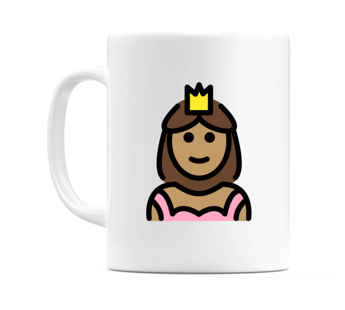 Princess: Medium Skin Tone Emoji Mug