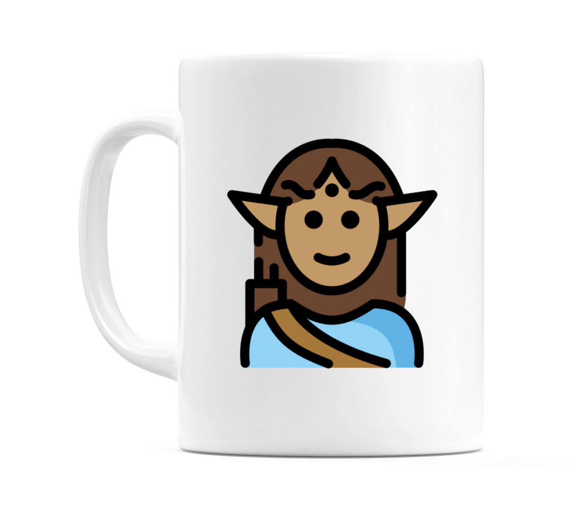Male Elf: Medium Skin Tone Emoji Mug