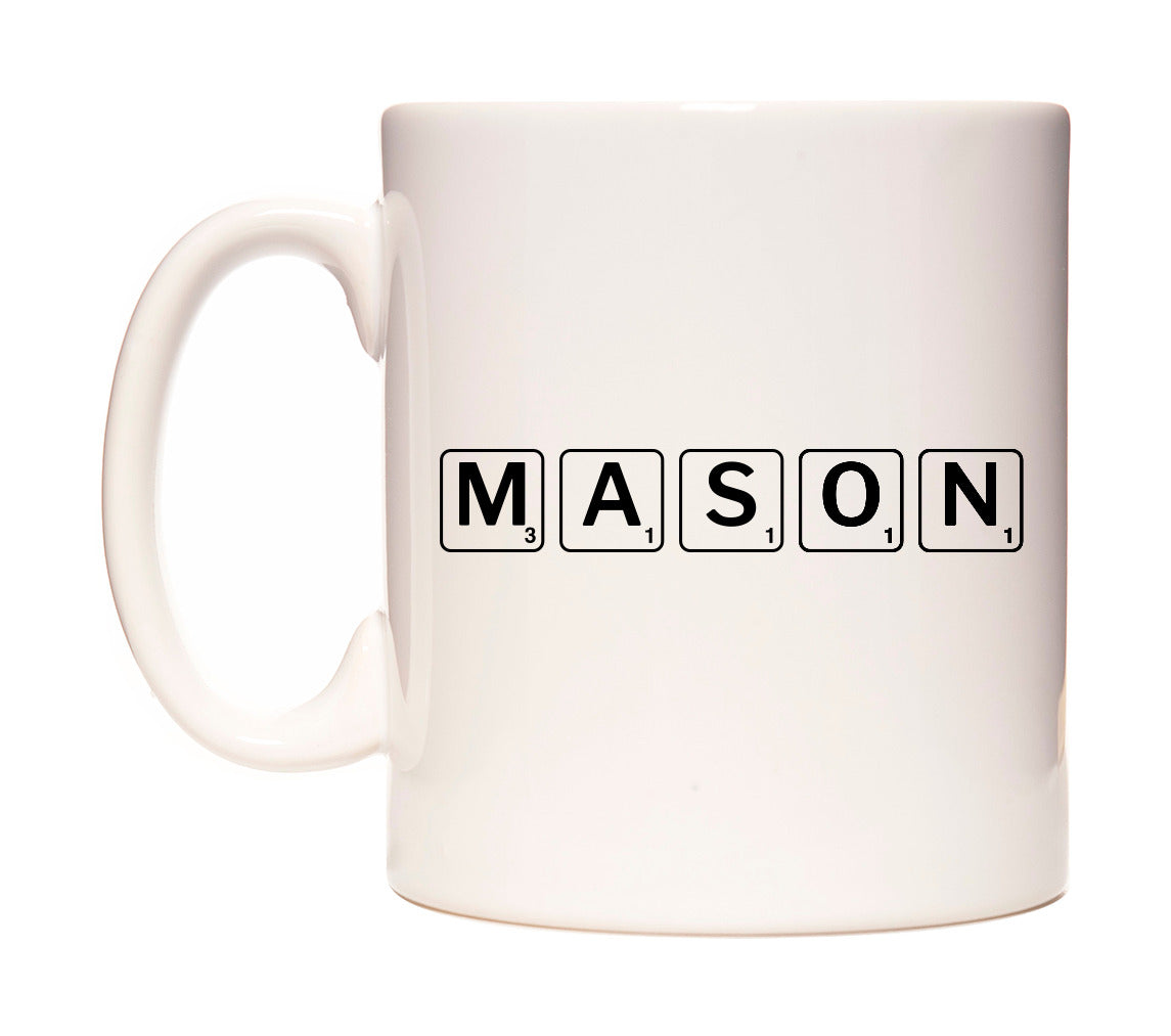 Mason - Scrabble Themed Mug