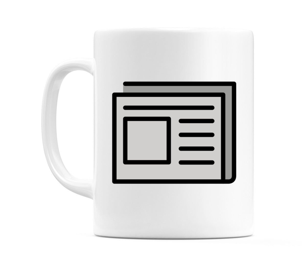 Newspaper Emoji Mug