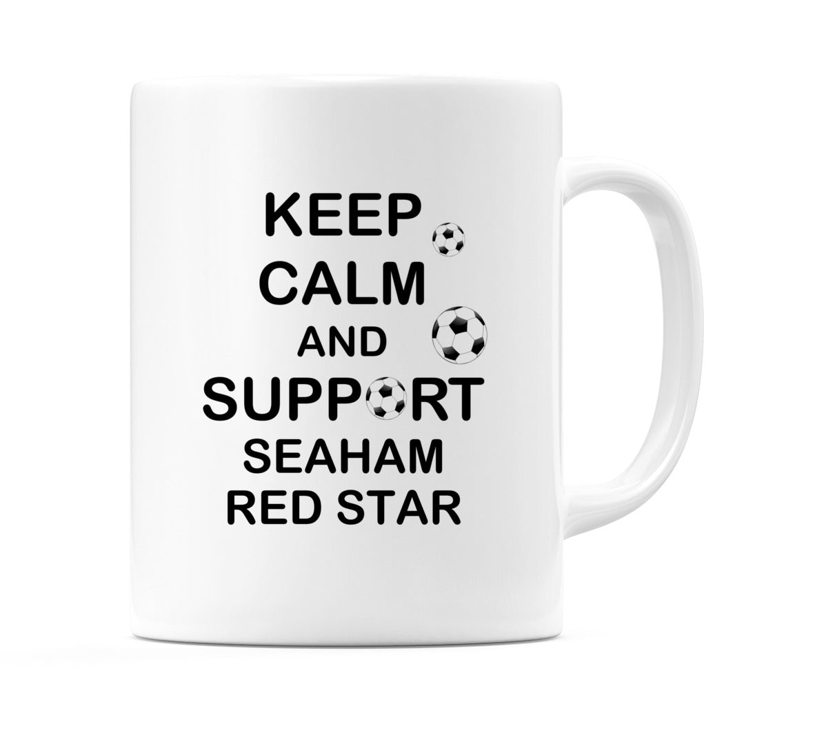 Keep Calm And Support Seaham Red Star Mug