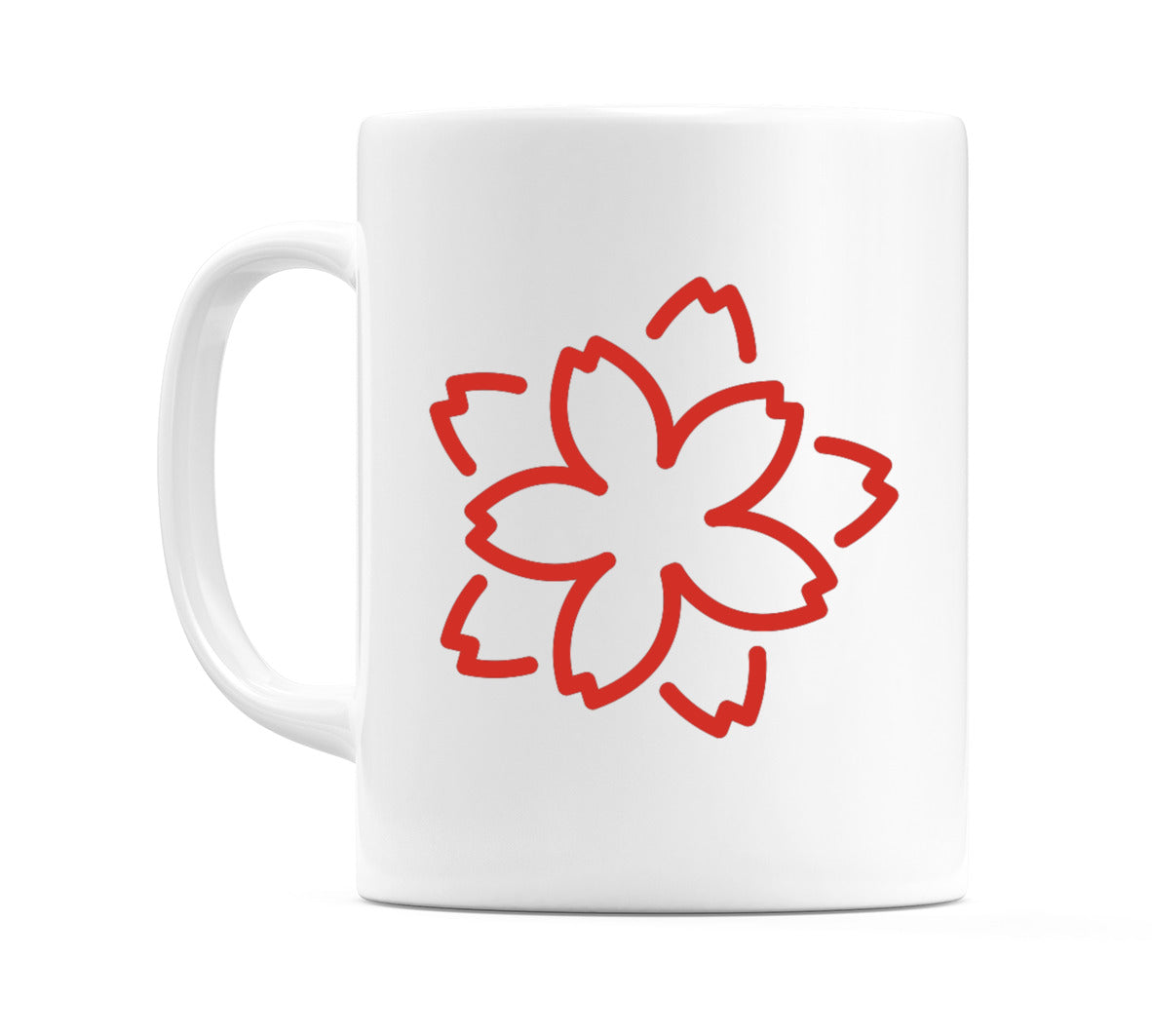 White Flower Emoji Mug