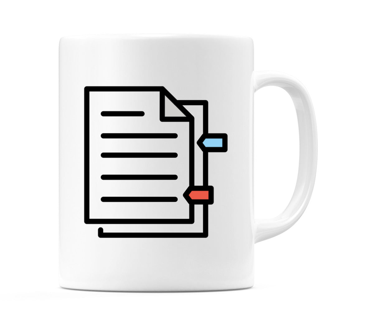 Bookmark Tabs Emoji Mug