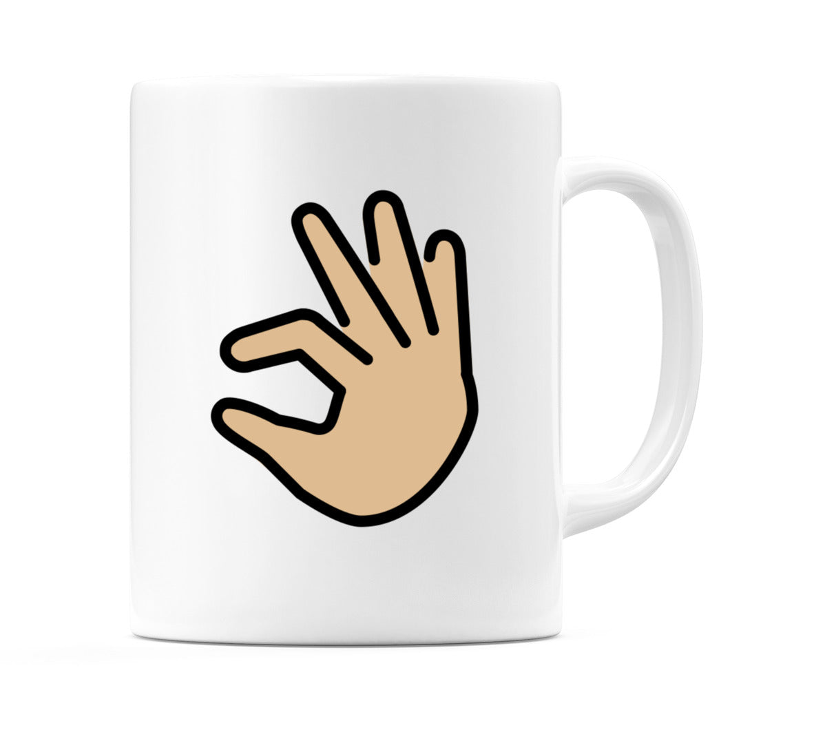 Pinching Hand: Medium-Light Skin Tone Emoji Mug