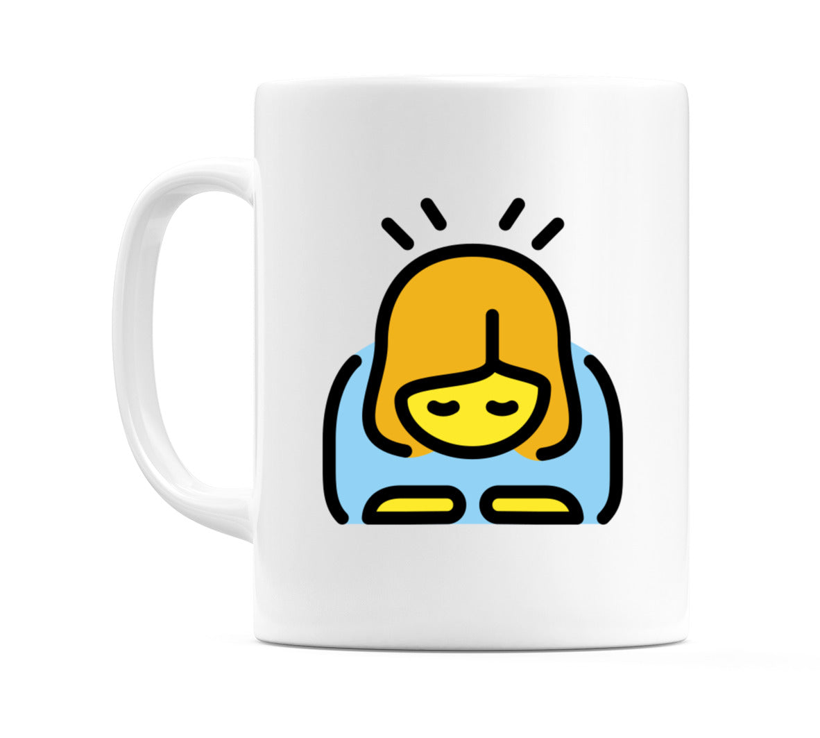 Female Bowing Emoji Mug
