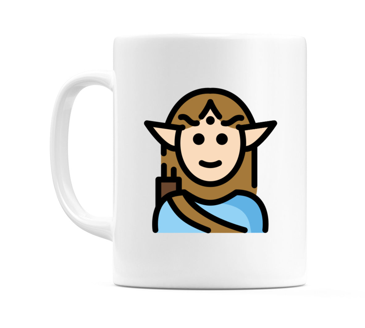 Male Elf: Light Skin Tone Emoji Mug
