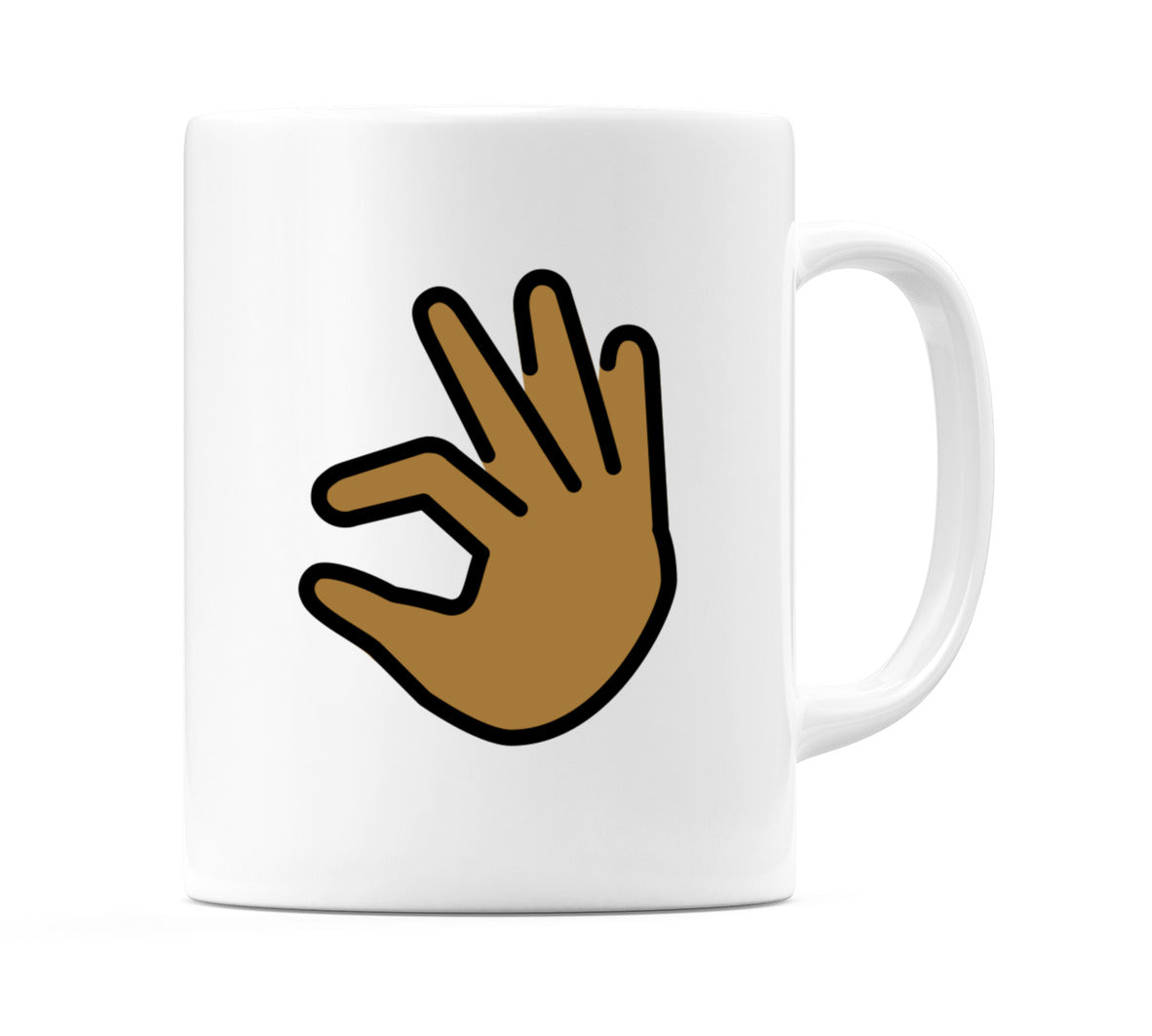 Pinching Hand: Medium-Dark Skin Tone Emoji Mug
