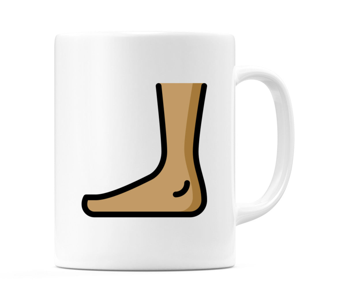 Foot: Medium Skin Tone Emoji Mug