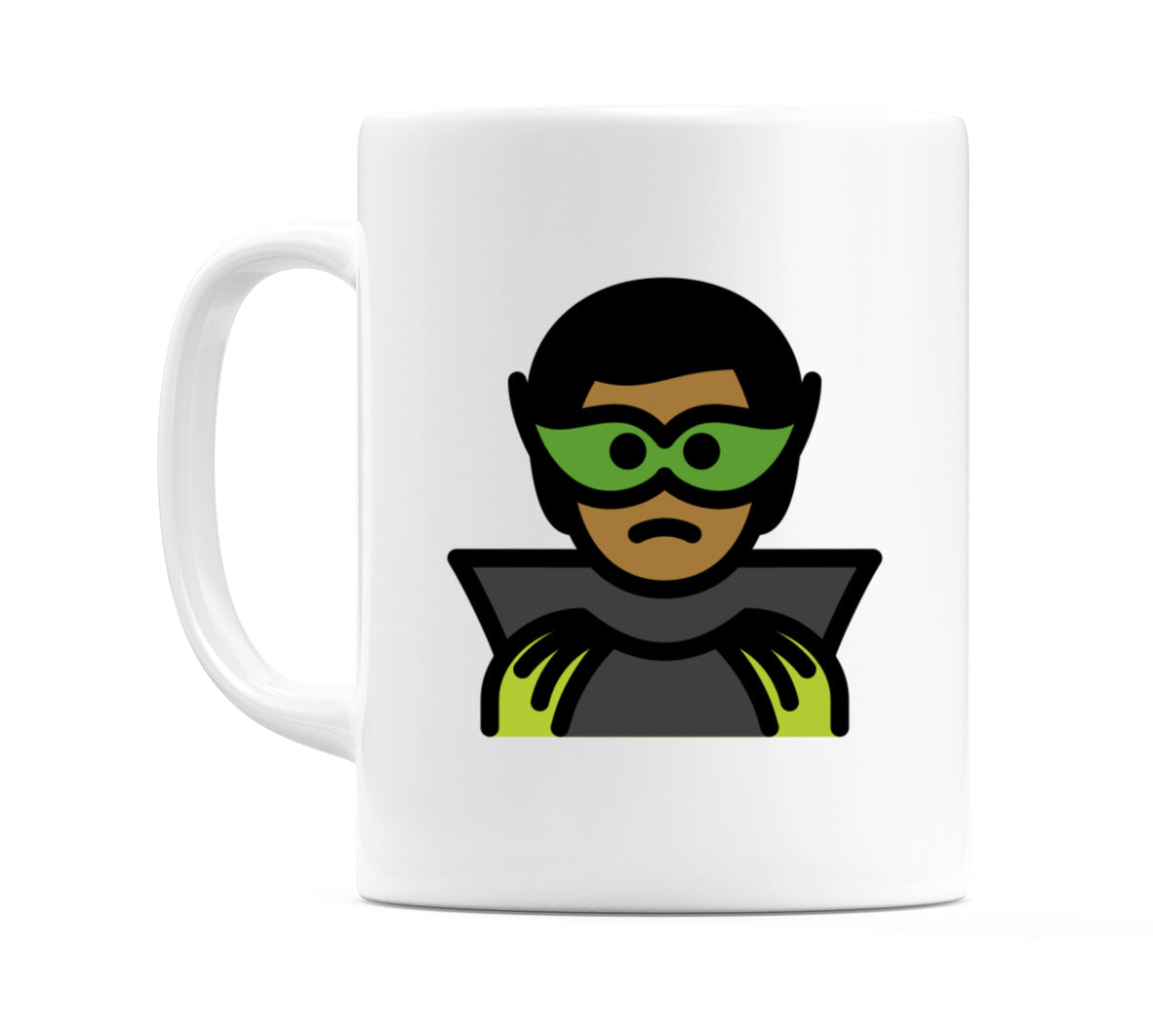 Male Supervillain: Medium-Dark Skin Tone Emoji Mug