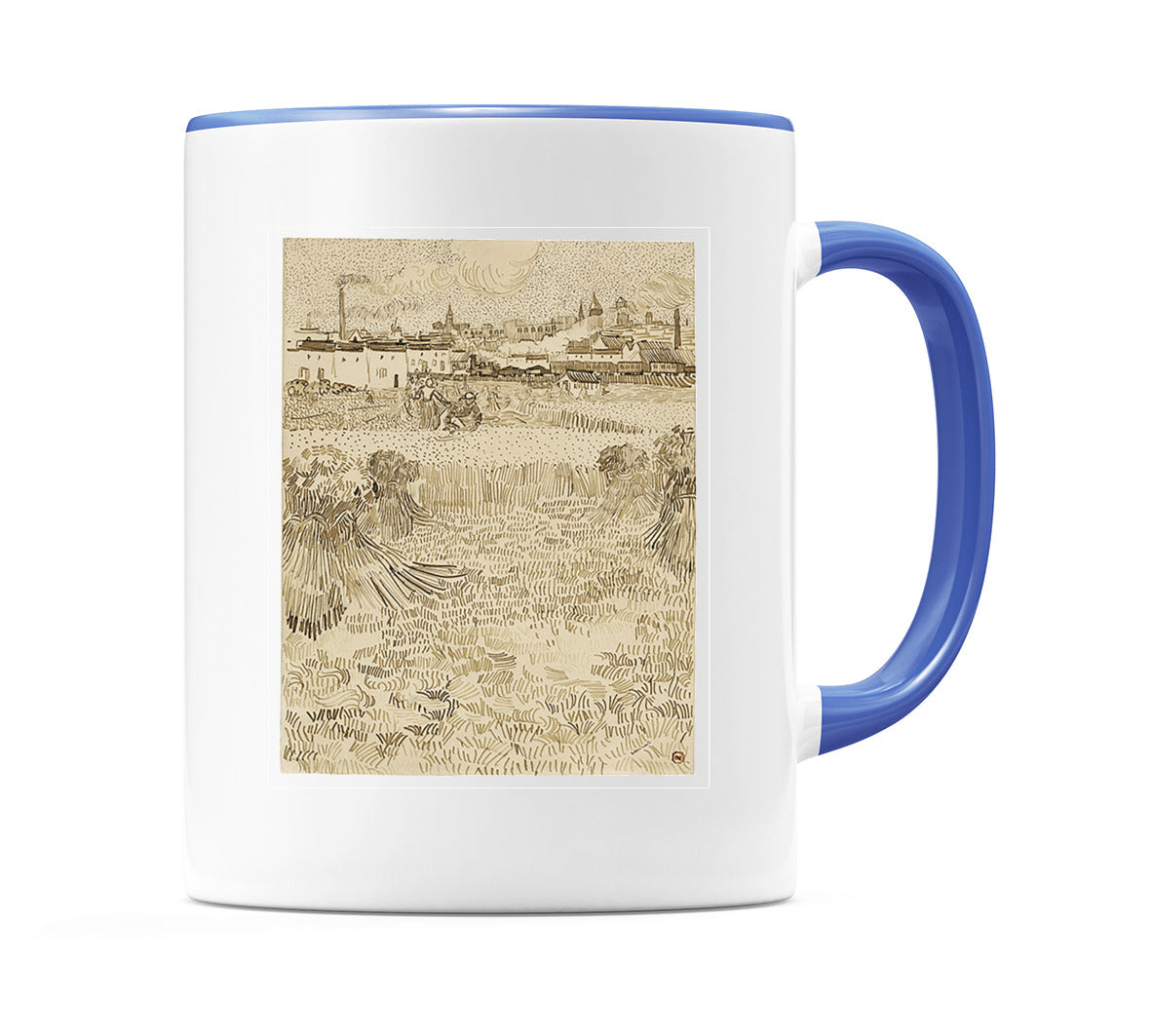 Arles: View from the Wheatfields (1888) Mug
