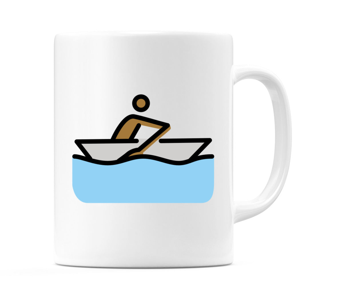 Person Rowing Boat: Medium-Dark Skin Tone Emoji Mug