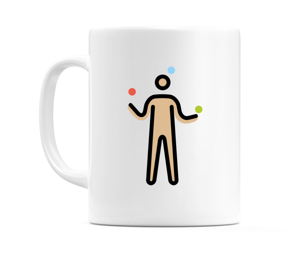 Male Juggling: Medium-Light Skin Tone Emoji Mug