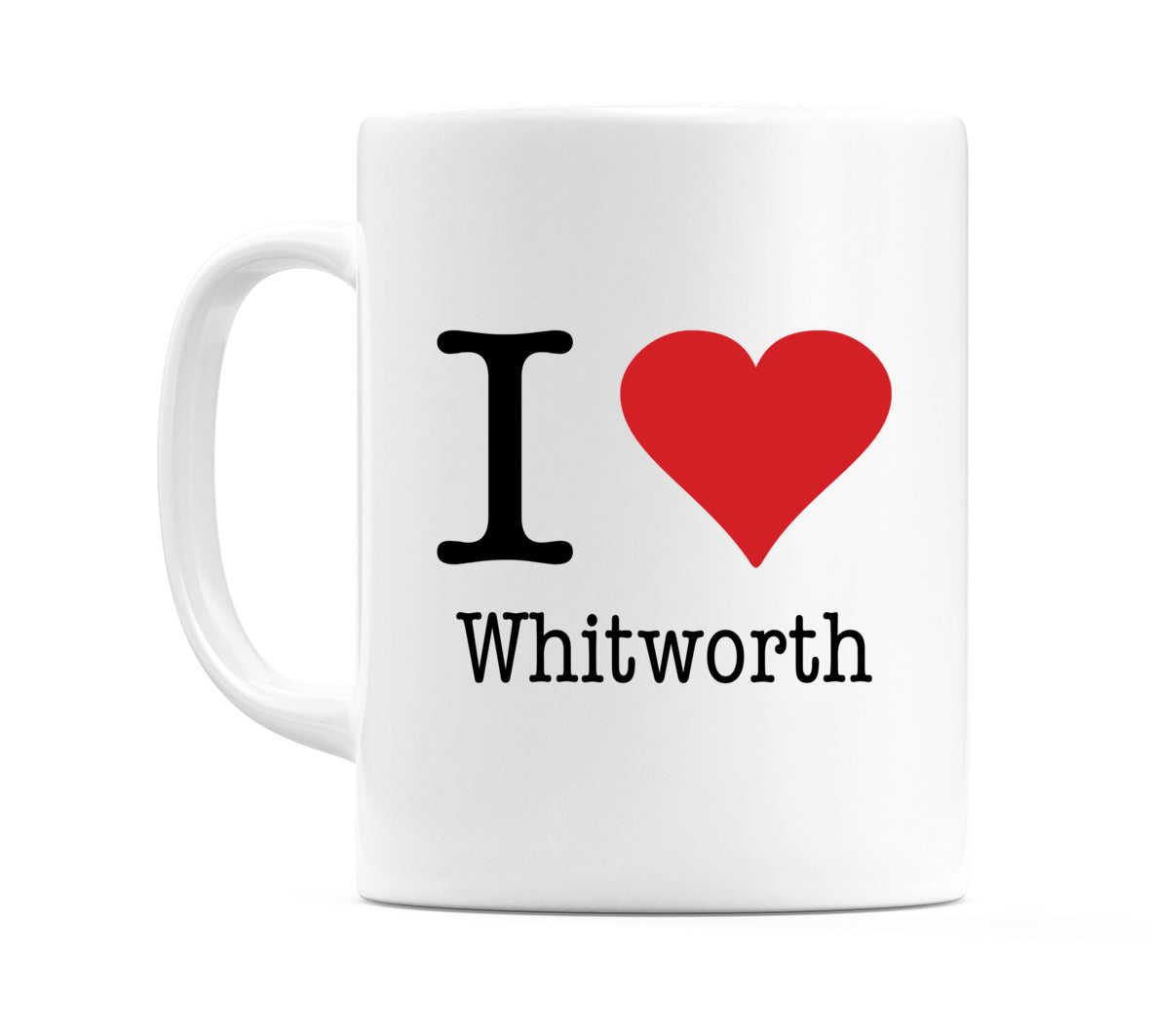 I Love Whitworth Mug