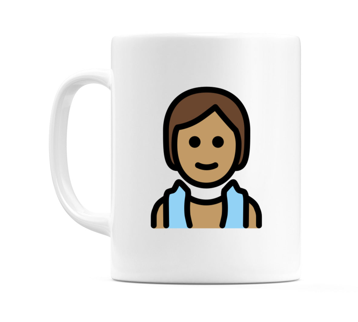 Person In Steamy Room: Medium Skin Tone Emoji Mug