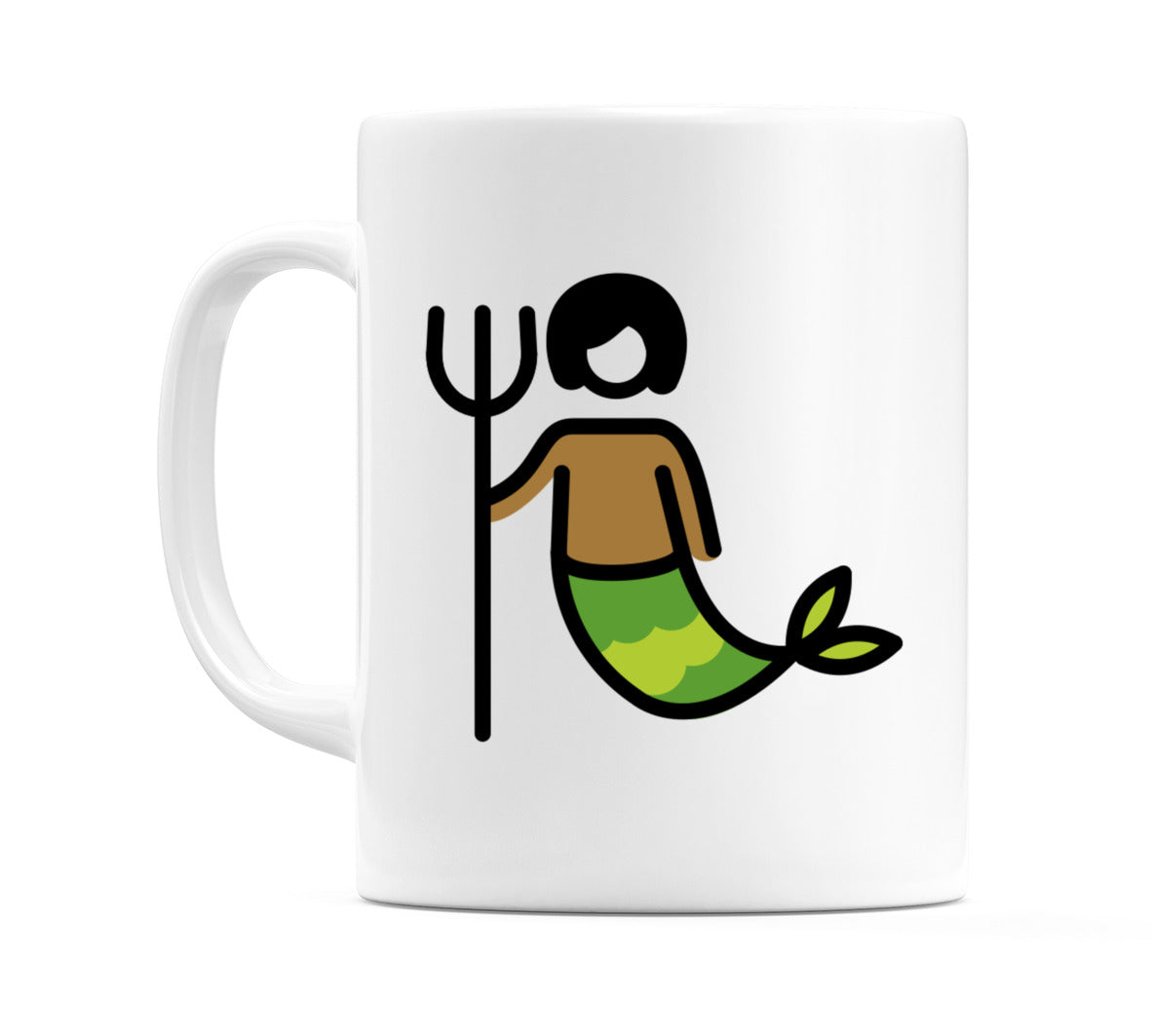Merperson: Medium-Dark Skin Tone Emoji Mug