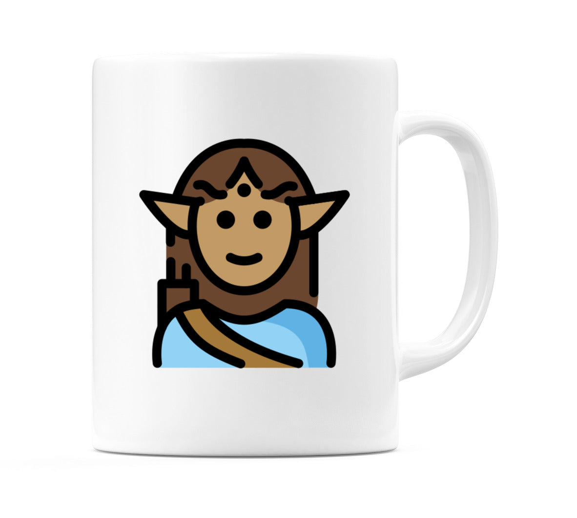 Male Elf: Medium Skin Tone Emoji Mug