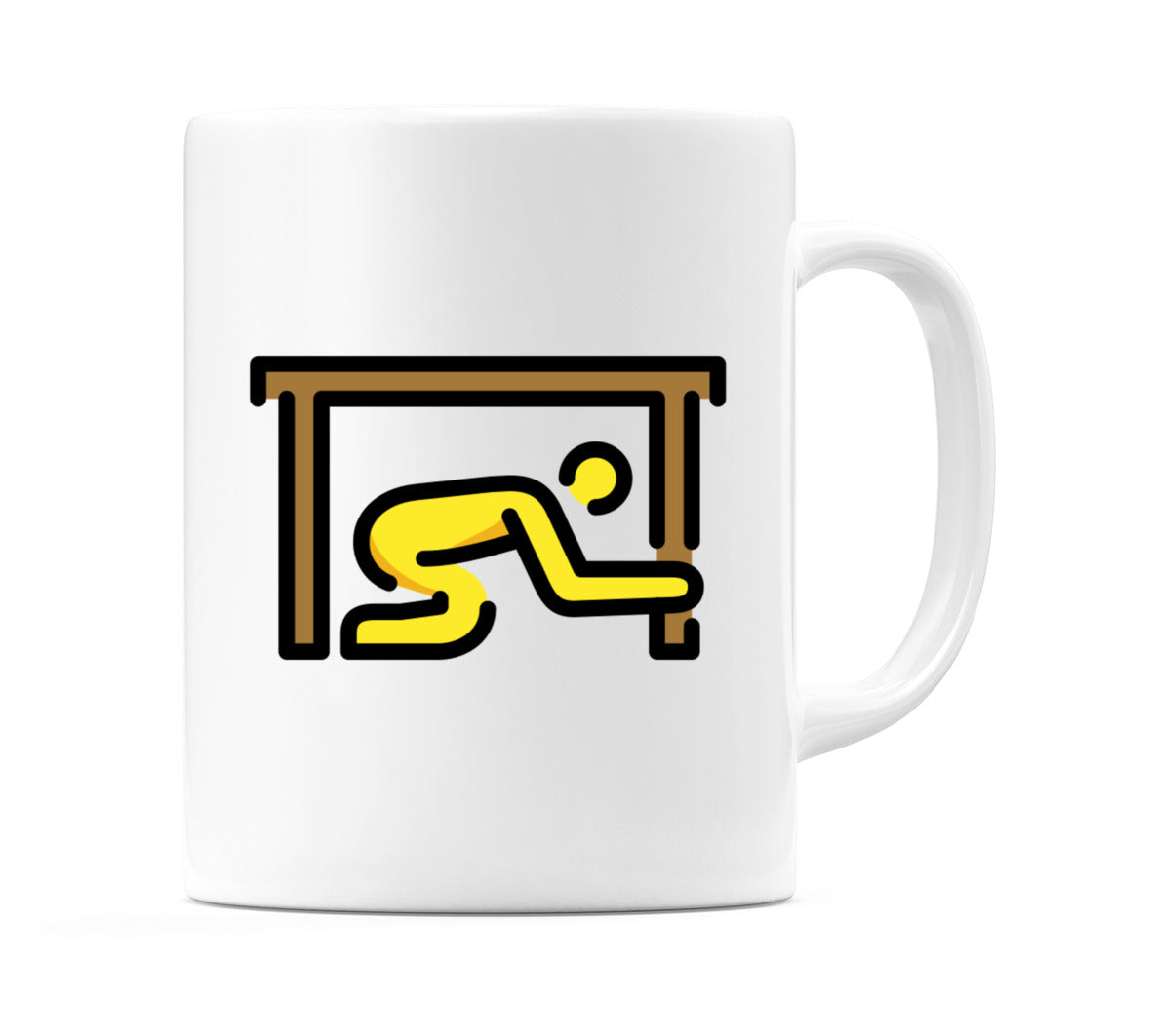 Drop Cover Hold Emoji Mug