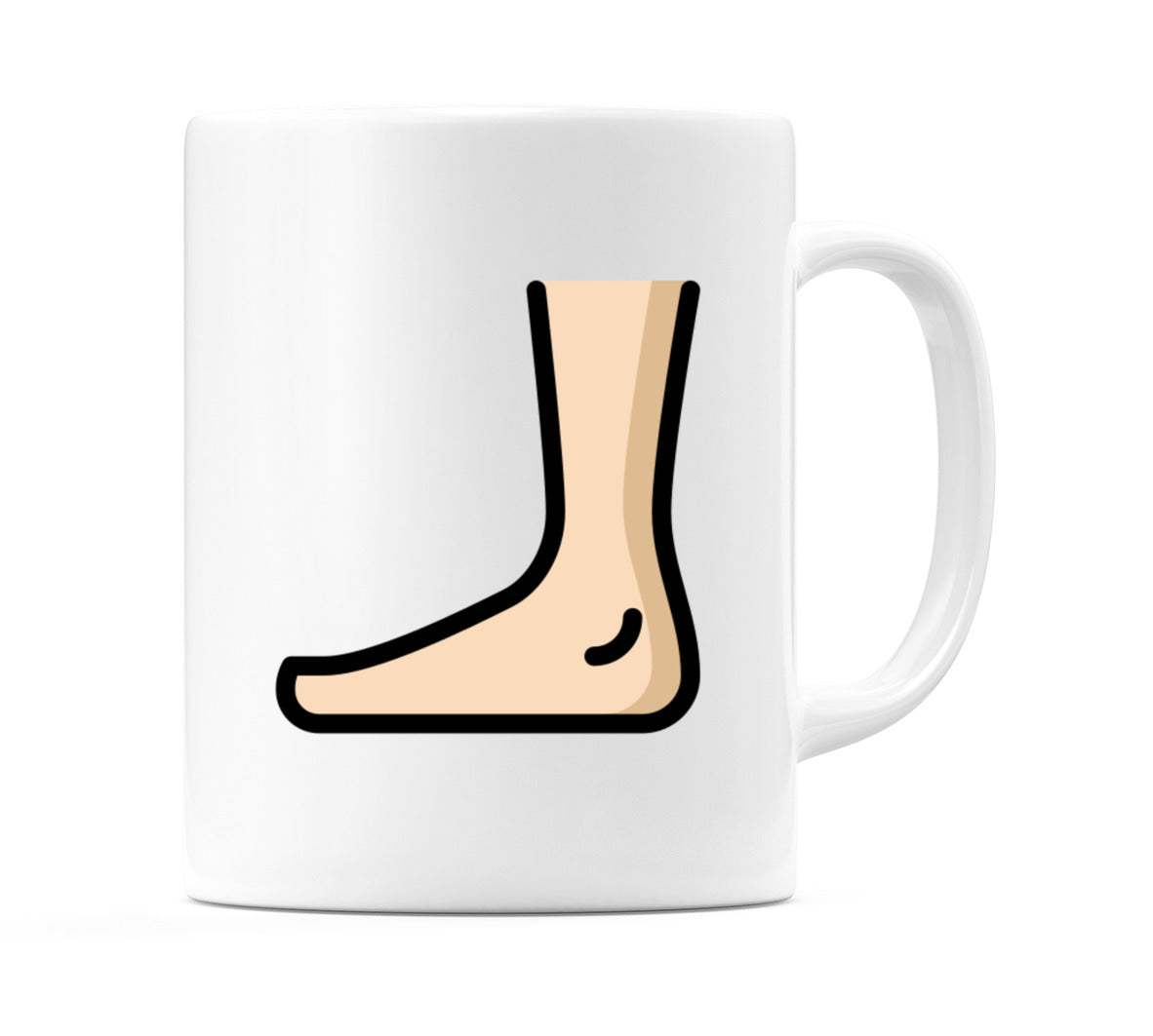 Foot: Light Skin Tone Emoji Mug
