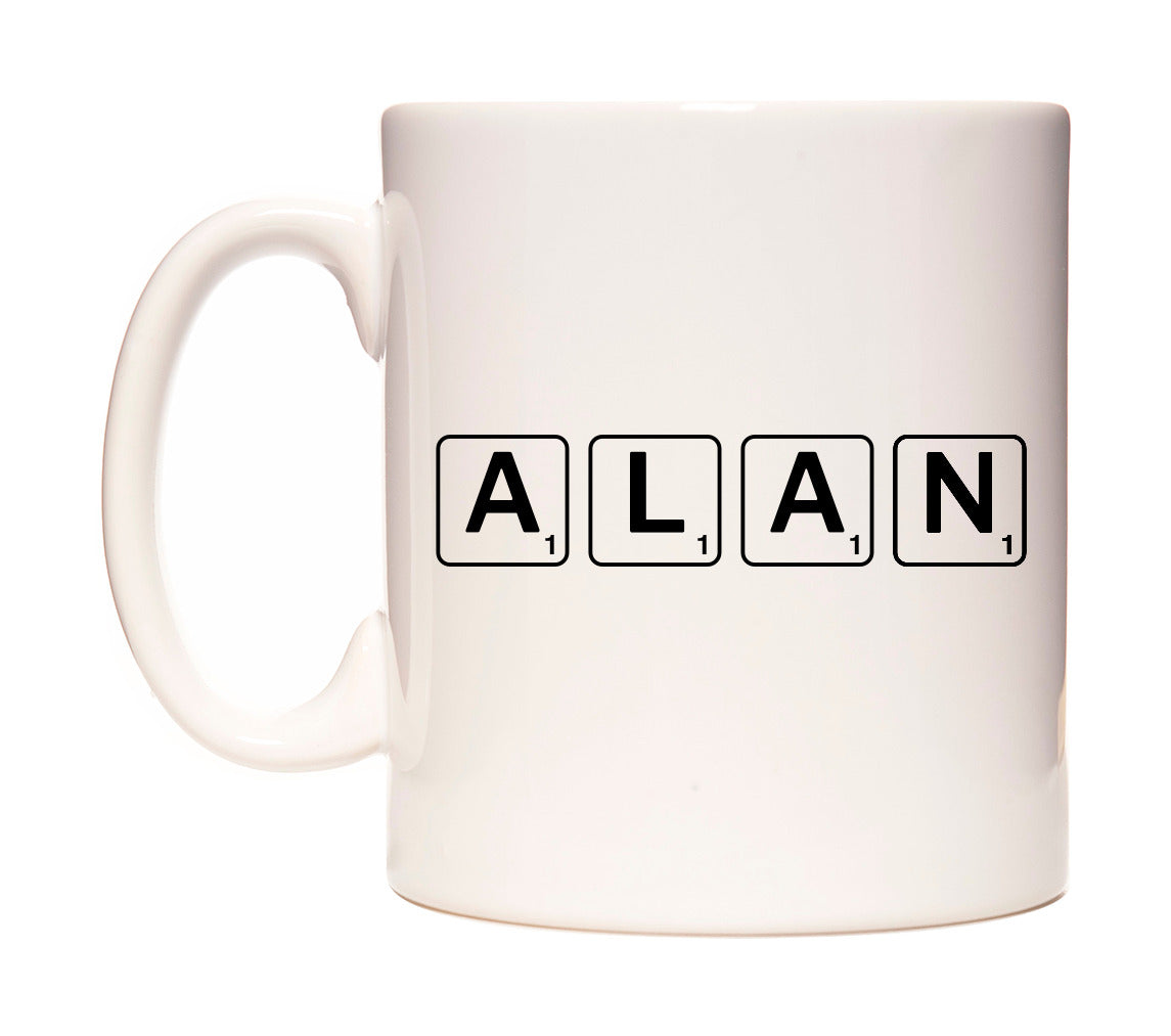 Alan - Scrabble Themed Mug