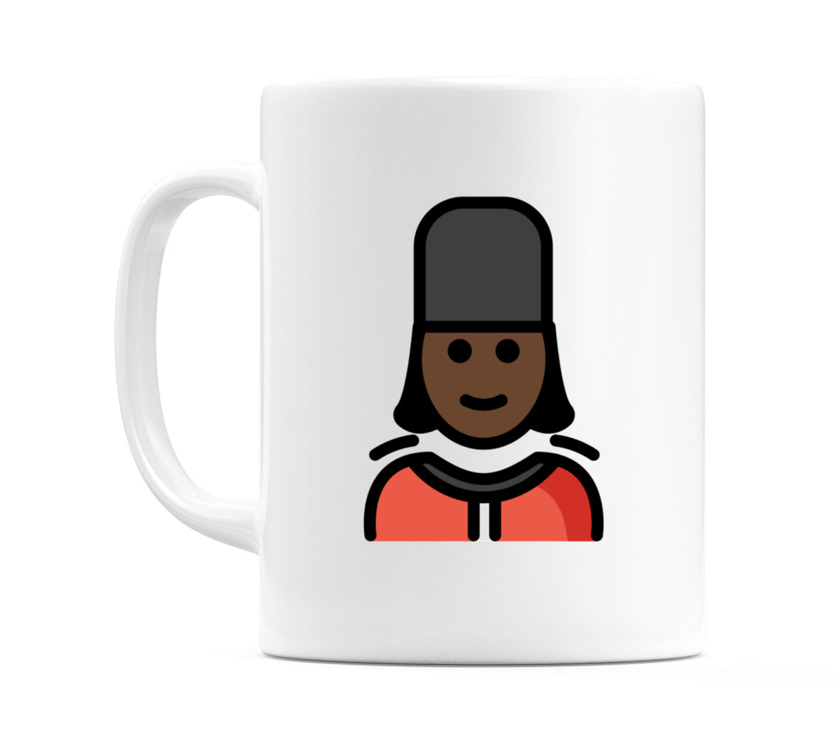Female Guard: Dark Skin Tone Emoji Mug