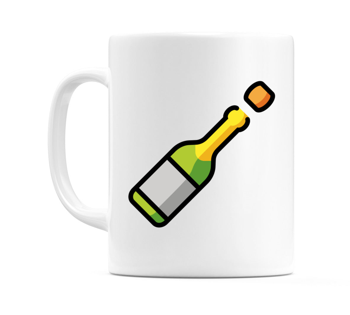 Bottle With Popping Cork Emoji Mug