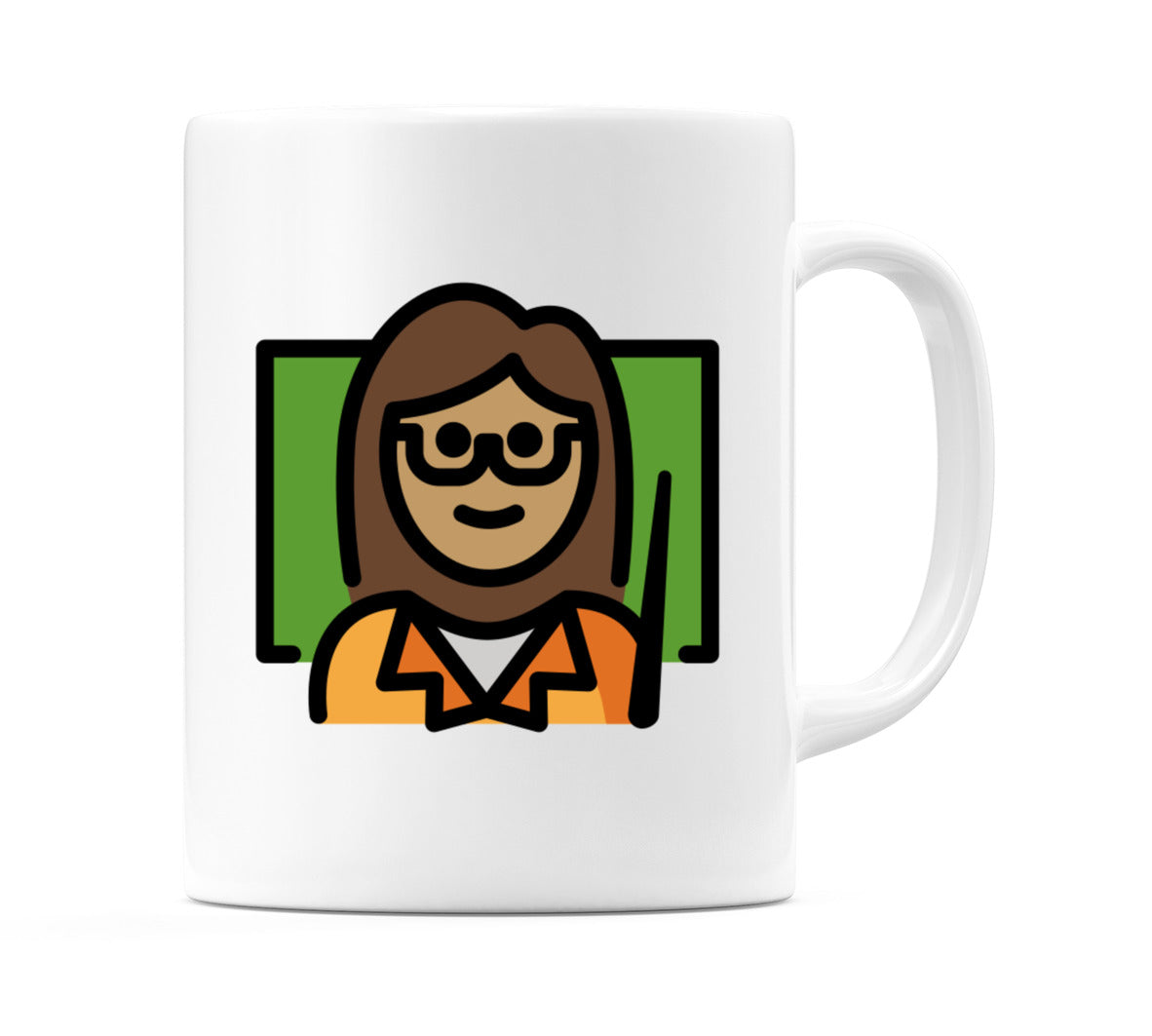 Female Teacher: Medium Skin Tone Emoji Mug