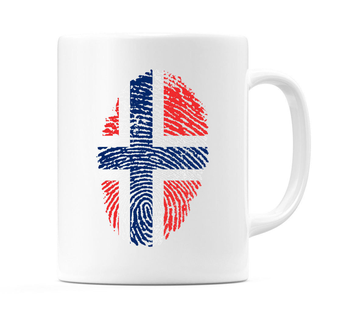 Norway Finger Print Flag Mug