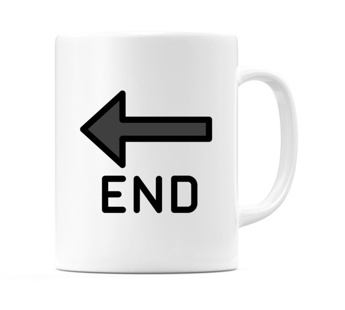 End Arrow Emoji Mug