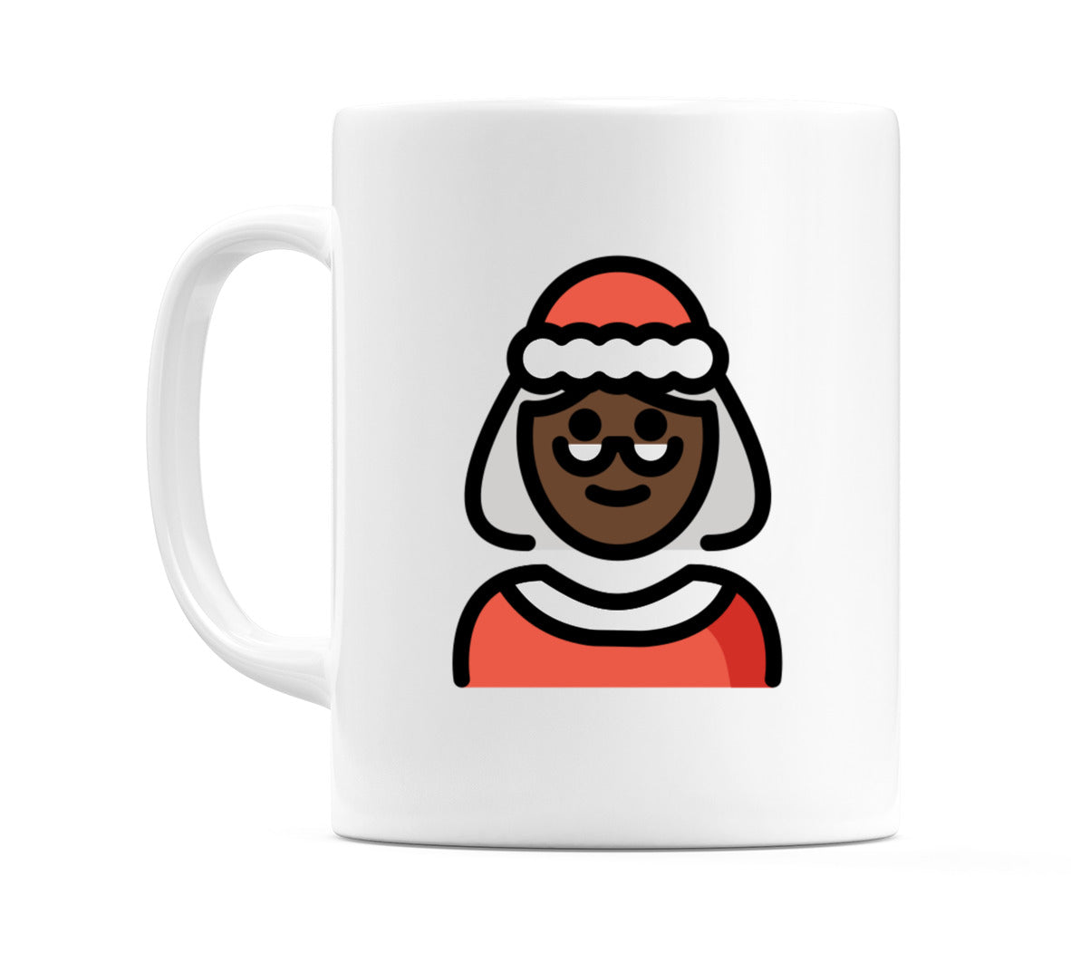Mrs Claus: Dark Skin Tone Emoji Mug