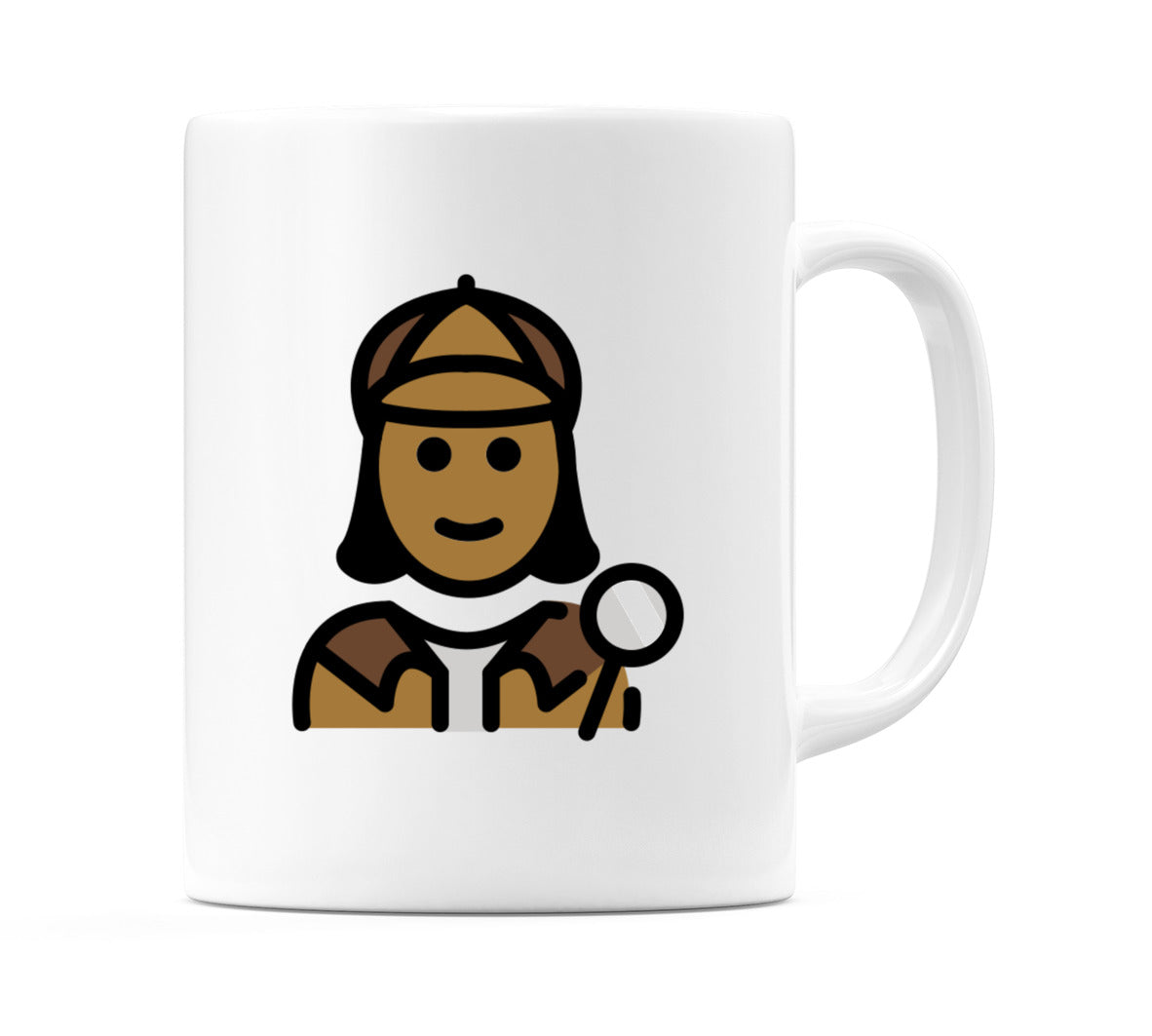 Female Detective: Medium-Dark Skin Tone Emoji Mug