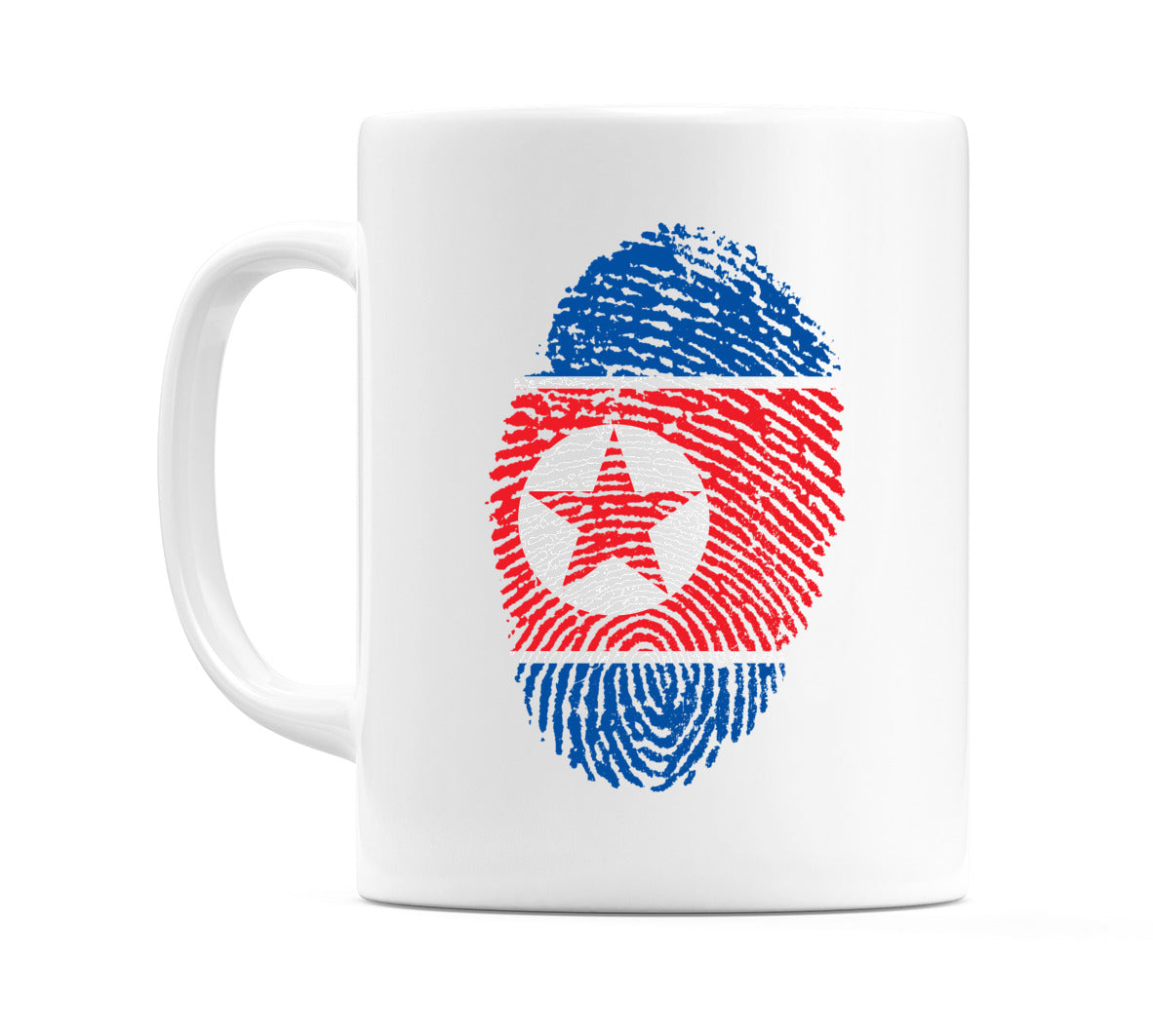 North Korea Finger Print Flag Mug